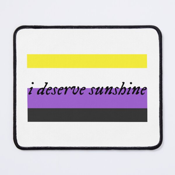 Item preview, I Deserve Sunshine - Non-Binary Pride Flag - Heated Rivalry Quote - Pride Quote designed and sold by artistalways.