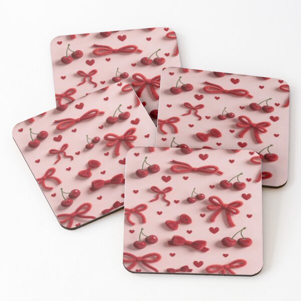 Item preview, Red Cherry Bow Coquette Aesthetic  designed and sold by animenosekaiii.