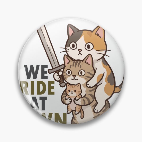 Item preview, We Ride At Dawn Cute Warrior Cats With Sword designed and sold by banglalook.