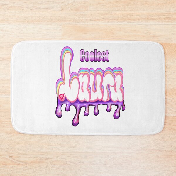 Item preview, Laura Name Coolest Personalized Custom Gifts for girls and women in pastel colors with drips designed and sold by Artonmytee.