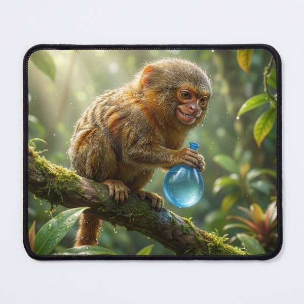 Item preview, Pygmy Marmoset Pranks a Poor Ground Dweller designed and sold by Tridentulus.