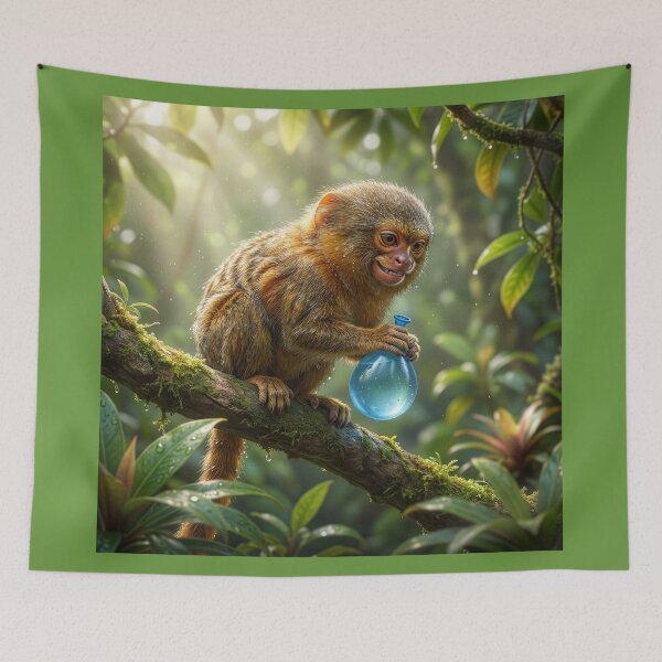 Item preview, Pygmy Marmoset Pranks a Poor Ground Dweller designed and sold by Tridentulus.