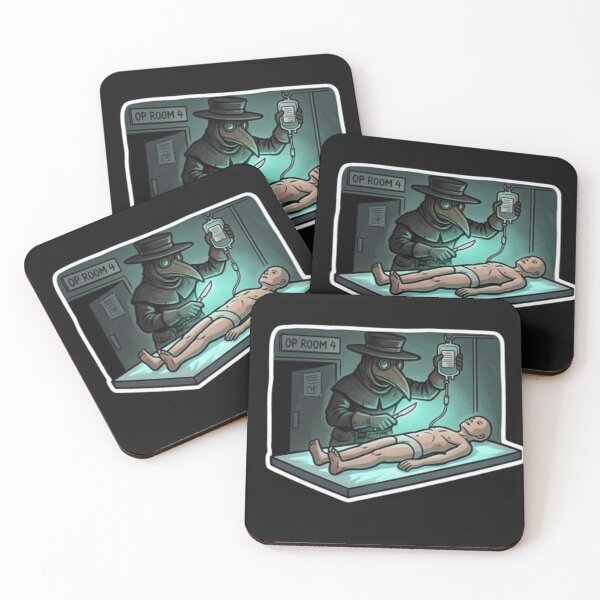 Item preview, Funny Plague Doctor Surgery Operation Room Hospital Sticker designed and sold by DarkOriginArts.