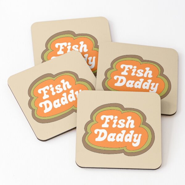 Item preview, Fish Daddy (Orange on Tan) designed and sold by yellowflowerhut.