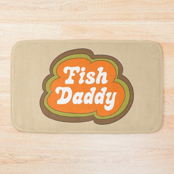 Item preview, Fish Daddy (Orange on Tan) designed and sold by yellowflowerhut.