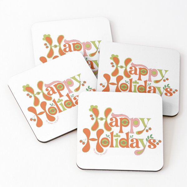 Item preview, Eco-Friendly Holiday Greetings Typography Design designed and sold by Inklyst.
