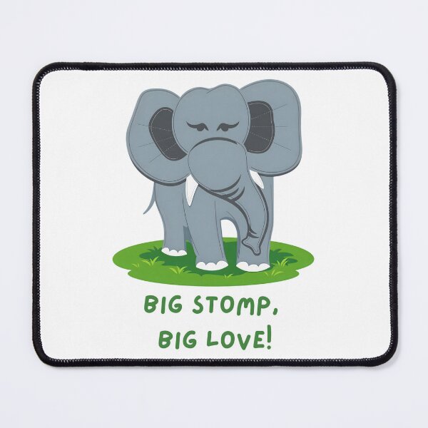 Item preview, Cute Baby Elephant Cartoon – Playful Jungle Love Quote Art designed and sold by ROARSOME DESiGNS.