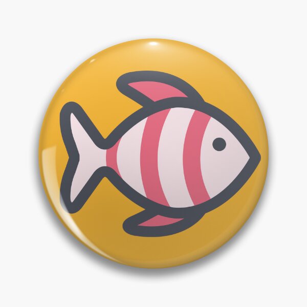Item preview, pink line fish designed and sold by ByBRCKStore.