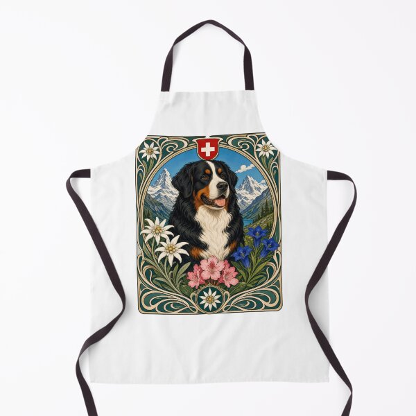 Item preview, Bernese Mountain Dog Art Nouveau Berner Mom Dad designed and sold by AntiqueImages.