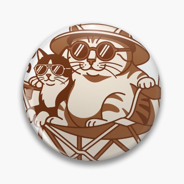Item preview, Summer Punk Cool Cats in Camping Chair designed and sold by banglalook.