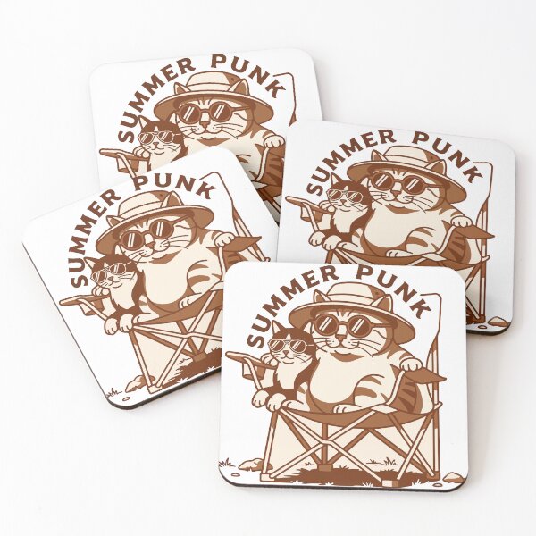 Item preview, Summer Punk Cool Cats in Camping Chair designed and sold by banglalook.