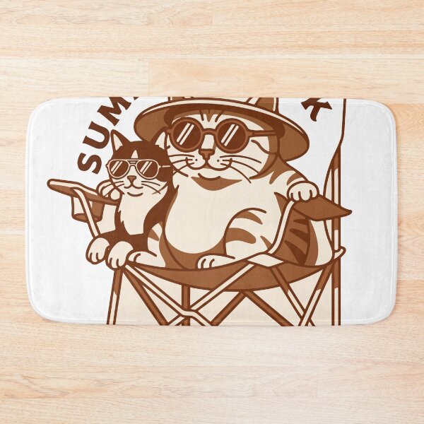 Item preview, Summer Punk Cool Cats in Camping Chair designed and sold by banglalook.
