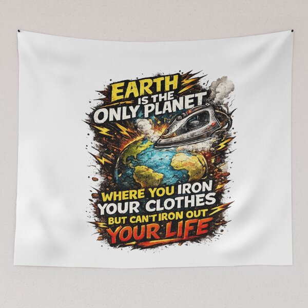 Item preview, Earth's wrinkles can't be ironed out designed and sold by HiteshArt111.
