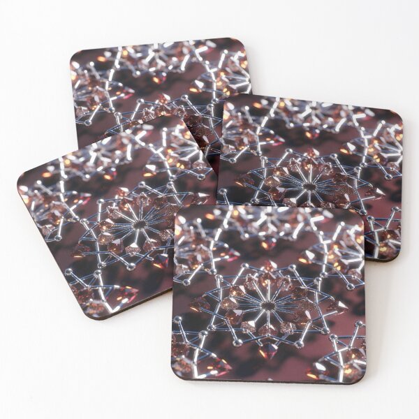 Item preview, Glassy Star Abstract Pattern Dark Red designed and sold by IntelliMindDesigns.
