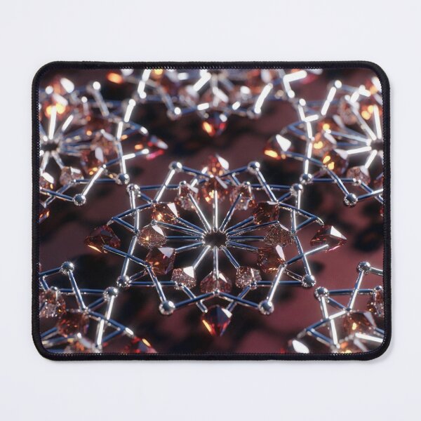 Item preview, Glassy Star Abstract Pattern Dark Red designed and sold by IntelliMindDesigns.