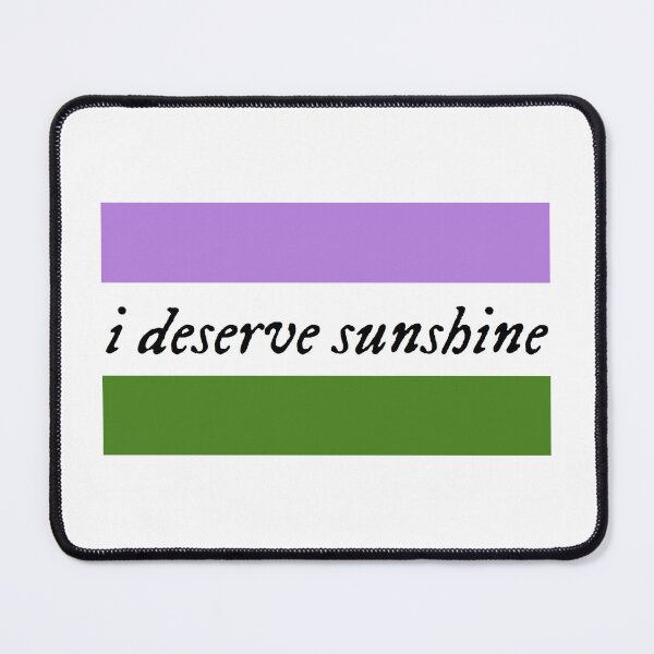 Item preview, I Deserve Sunshine - Genderqueer Pride Flag - Heated Rivalry Quote - Pride Quote designed and sold by artistalways.