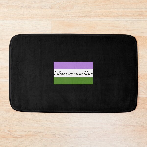 Item preview, I Deserve Sunshine - Genderqueer Pride Flag - Heated Rivalry Quote - Pride Quote designed and sold by artistalways.