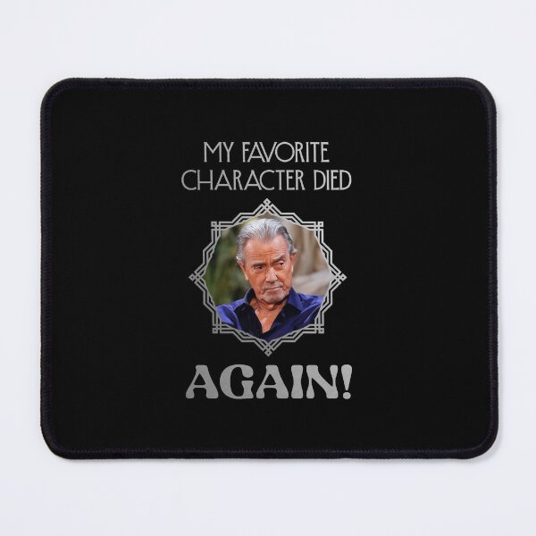 Item preview, My Favorite Character Died Again! VICTOR/Grey (on Black) designed and sold by PawsitiveMum3.