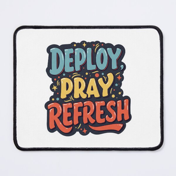 Item preview, Deploy Pray Refresh Retro Coder designed and sold by DesignsCreative.