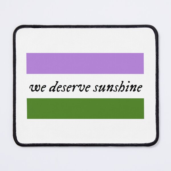 Item preview, We Deserve Sunshine - Genderqueer Pride Flag - Heated Rivalry Quote - Pride Quote designed and sold by artistalways.