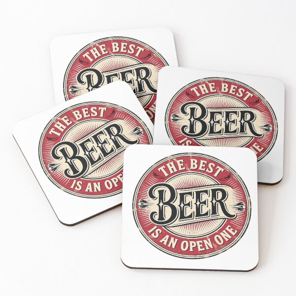 Item preview, The Best Beer Is an Open One – Vintage Beer Sign designed and sold by PIXEL POP DESIGNS - Beyond the Norm!.