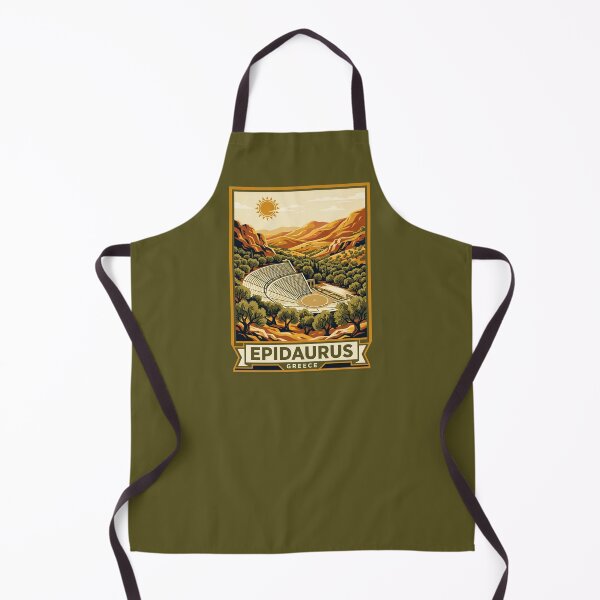 Item preview, Epidaurus Greece Vintage Travel Poster Amphitheater Art designed and sold by RetroRewind Studio.
