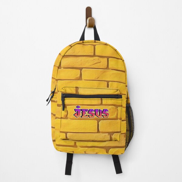 Item preview, Jesus Graffiti Yellow Brick Wall Urban Art designed and sold by Centaurosticker.