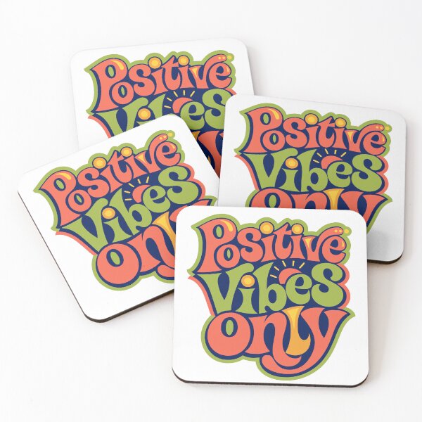 Item preview, Positive Vibes Only - Bold Typography Sunrise Design designed and sold by Inklyst.