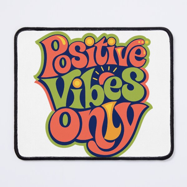 Item preview, Positive Vibes Only - Bold Typography Sunrise Design designed and sold by Inklyst.