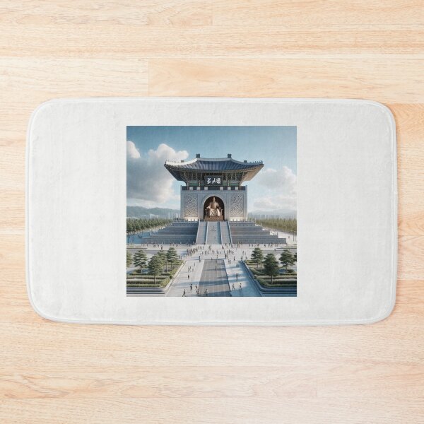 Item preview,  King Sejong Monument Korea 3D Label   designed and sold by PaintMeWorld.