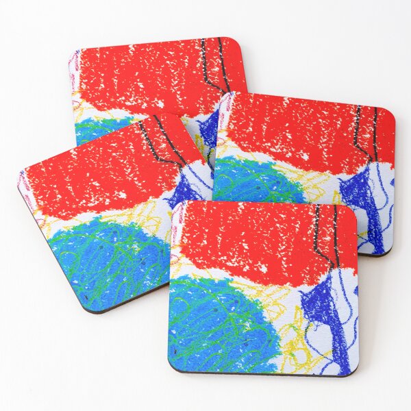 Item preview, abstract in red with blue lines designed and sold by Tereza Pilar  Art.