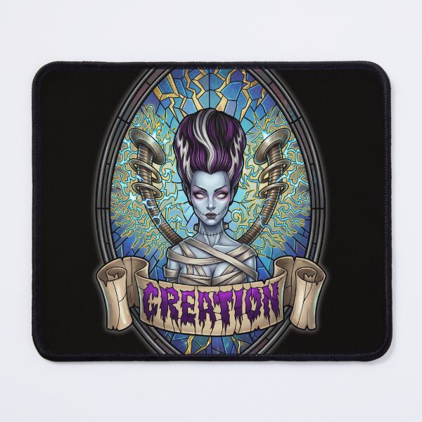 Item preview, Bride of Frankenstein Creation Stained Glass designed and sold by GothTees.