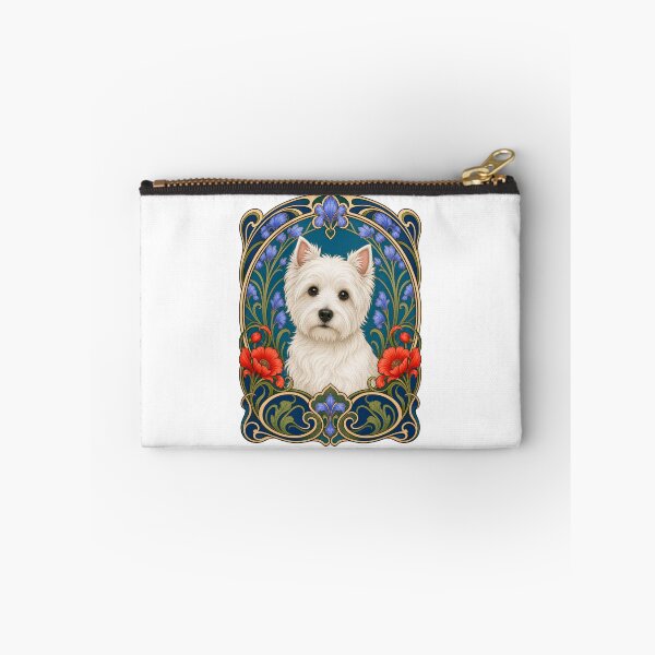 Item preview, Westie Art Nouveau Floral Dog Lover Design designed and sold by AntiqueImages.