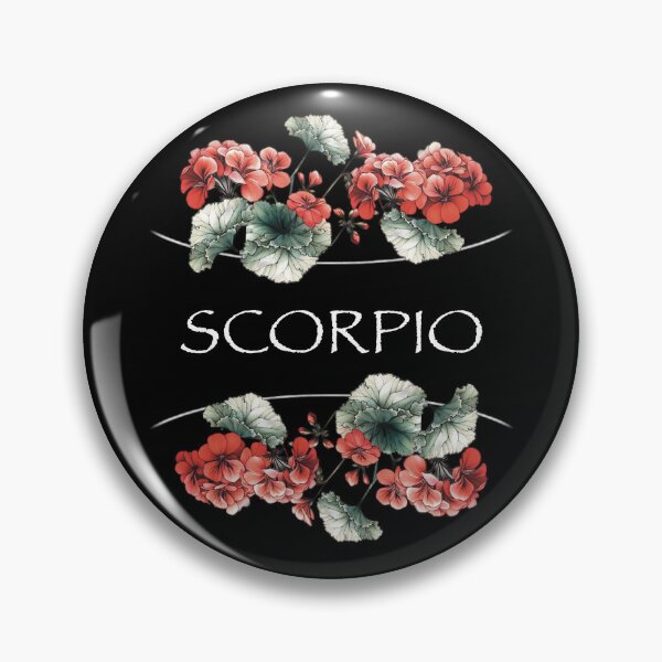 Item preview, Scorpio Birth Flower Zodiac Floral Design designed and sold by TeeGals.