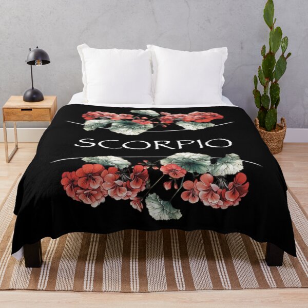 Item preview, Scorpio Birth Flower Zodiac Floral Design designed and sold by TeeGals.