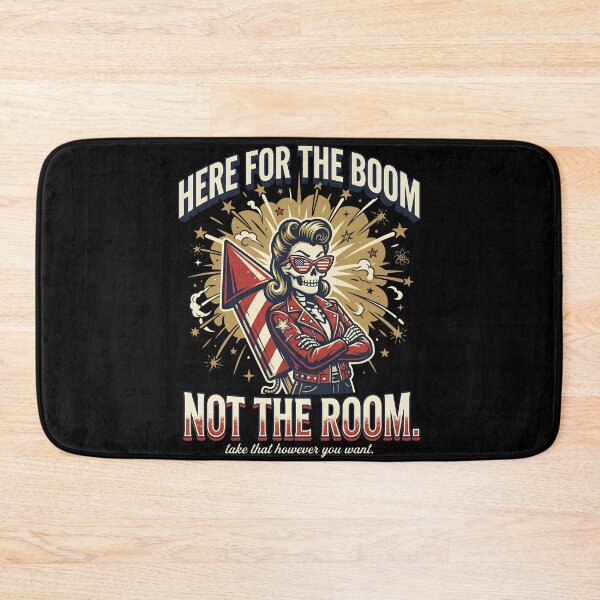 Item preview, Here For The Boom Not The Room - Patriotic Skeleton Fireworks Graphic designed and sold by BumbleBloom7.
