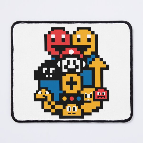 Item preview, 90s Pixel Art Collage of Iconic Game Characters designed and sold by Inklyst.