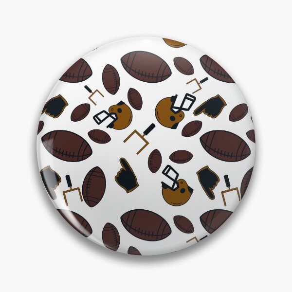 Item preview, Football seamless pattern brown and black designed and sold by SeamlessArtists.