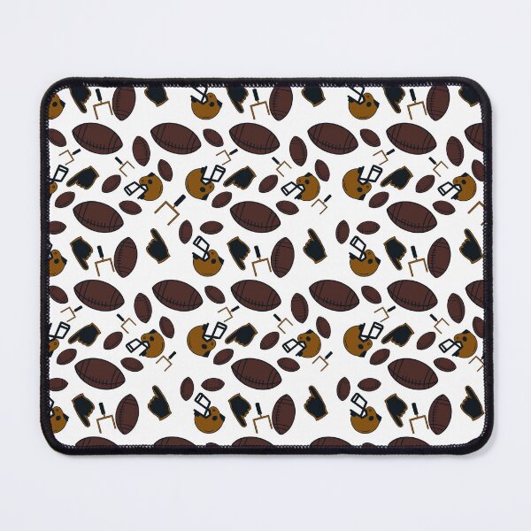 Item preview, Football seamless pattern brown and black designed and sold by SeamlessArtists.