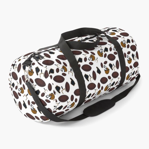 Item preview, Football seamless pattern brown and black designed and sold by SeamlessArtists.