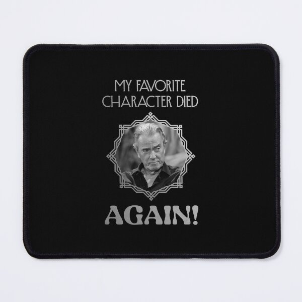 Item preview, My Favorite Character Died Again! VICTOR/B&W (on Black) designed and sold by PawsitiveMum3.