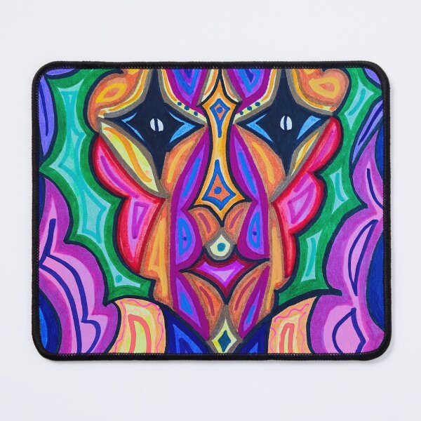 Item preview, Futuristic Abstract Rainbow Robot designed and sold by artbyalette.