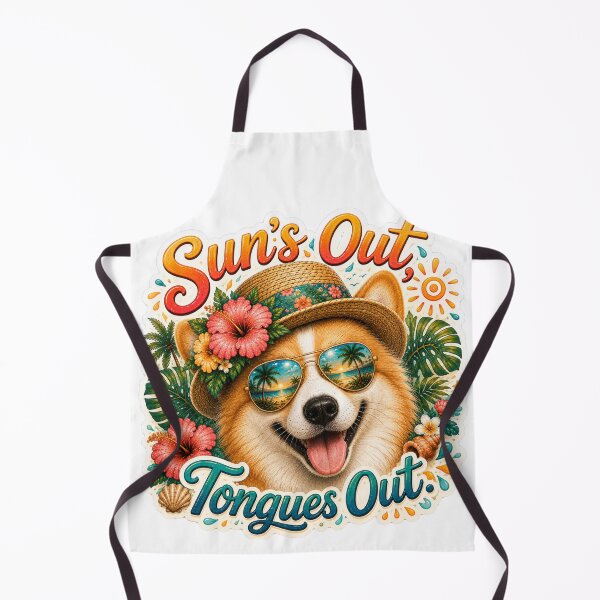 Item preview, Sun's Out Tongues Out – Funny Golden Corgi Summer designed and sold by DailyStruggleCo.