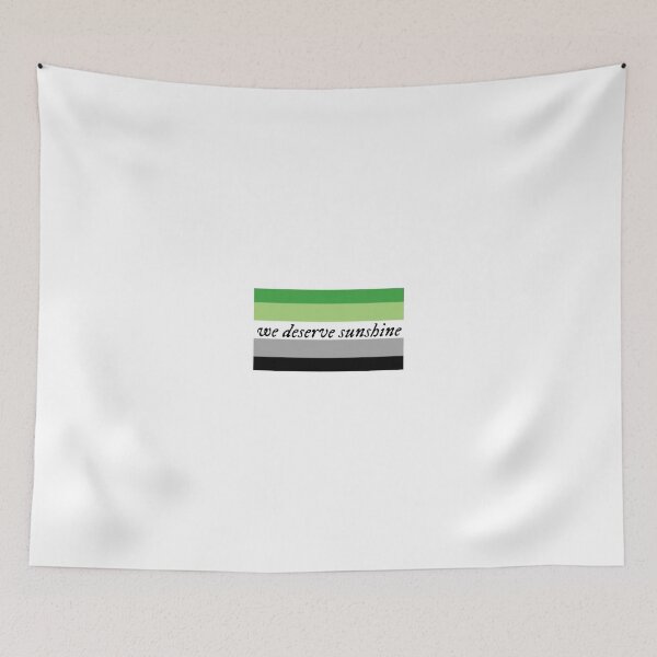 Item preview, We Deserve Sunshine - Aromantic Pride Flag - Heated Rivalry Quote - Pride Quote designed and sold by artistalways.