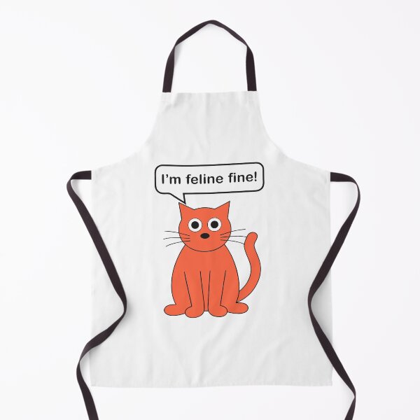Item preview, Cute Cat I'm Feline Fine Humor Design designed and sold by Inklyst.