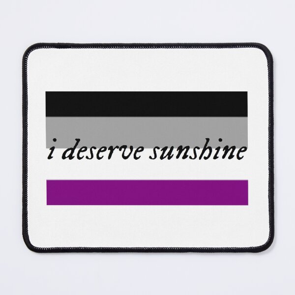 Item preview, I Deserve Sunshine - Asexual Pride Flag - Heated Rivalry Quote - Pride Quote designed and sold by artistalways.