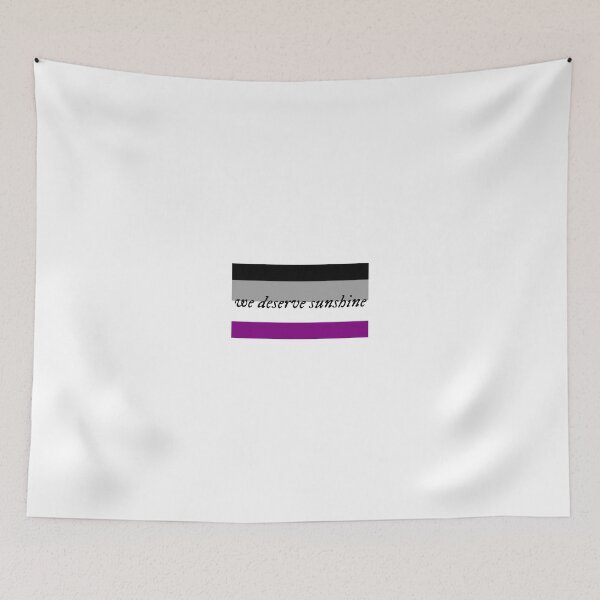Item preview, We Deserve Sunshine - Asexual Pride Flag - Heated Rivalry Quote - Pride Quote designed and sold by artistalways.