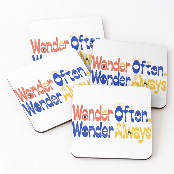 Item preview, Wander Often, Wonder Always - Scenic Typography Design designed and sold by Inklyst.