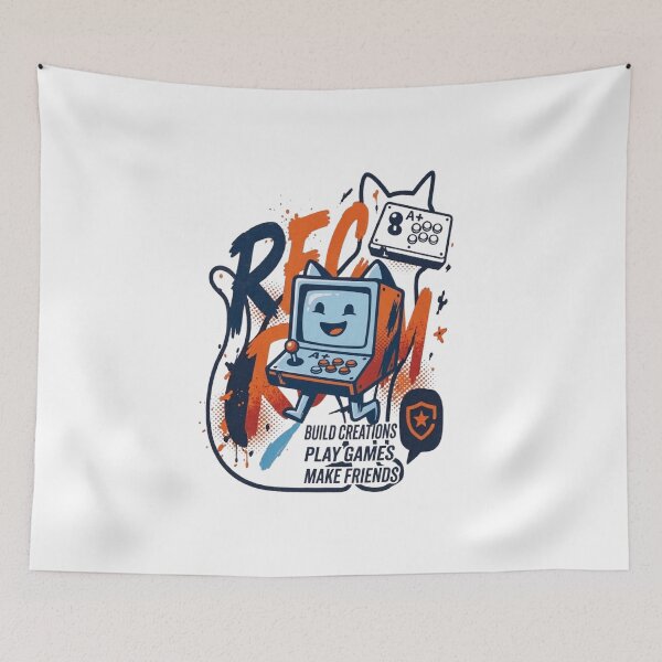 Item preview, Pixel Arcade Companion Creative Gaming Graffiti Style Digital Friendship And Fun Community Artwork designed and sold by Trendesigne.