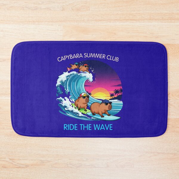 Item preview, Ride the Wave – Capybara Summer Club | Surfing Capybara Design designed and sold by BCapybara.